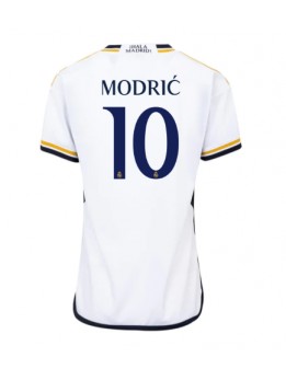 Billige Real Madrid Luka Modric #10 Hjemmedrakt Dame 2023-24 Kortermet